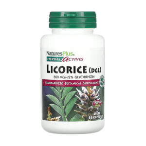 Nature's Plus ליקוריץ DGL מיצוי 500 מ"ג 60 כמוסות